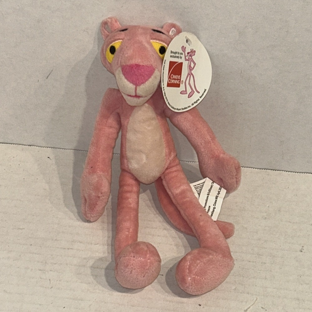 Pink‎ Panther Plush Toy Owens Corning 10"Character Plush Stuffed 2019 NWT P3